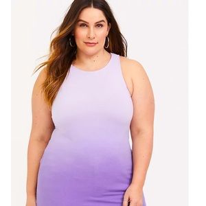 LAVENDER PURPLE DIP-DYE GODDESS FOXY TANK